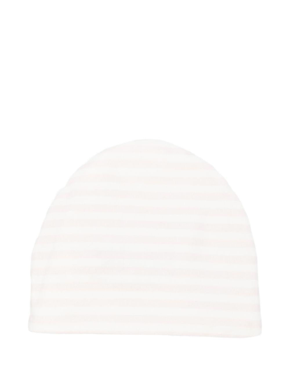 Cappello in cotone a righe con fiocco E26405 ROSA NANAN KIDS