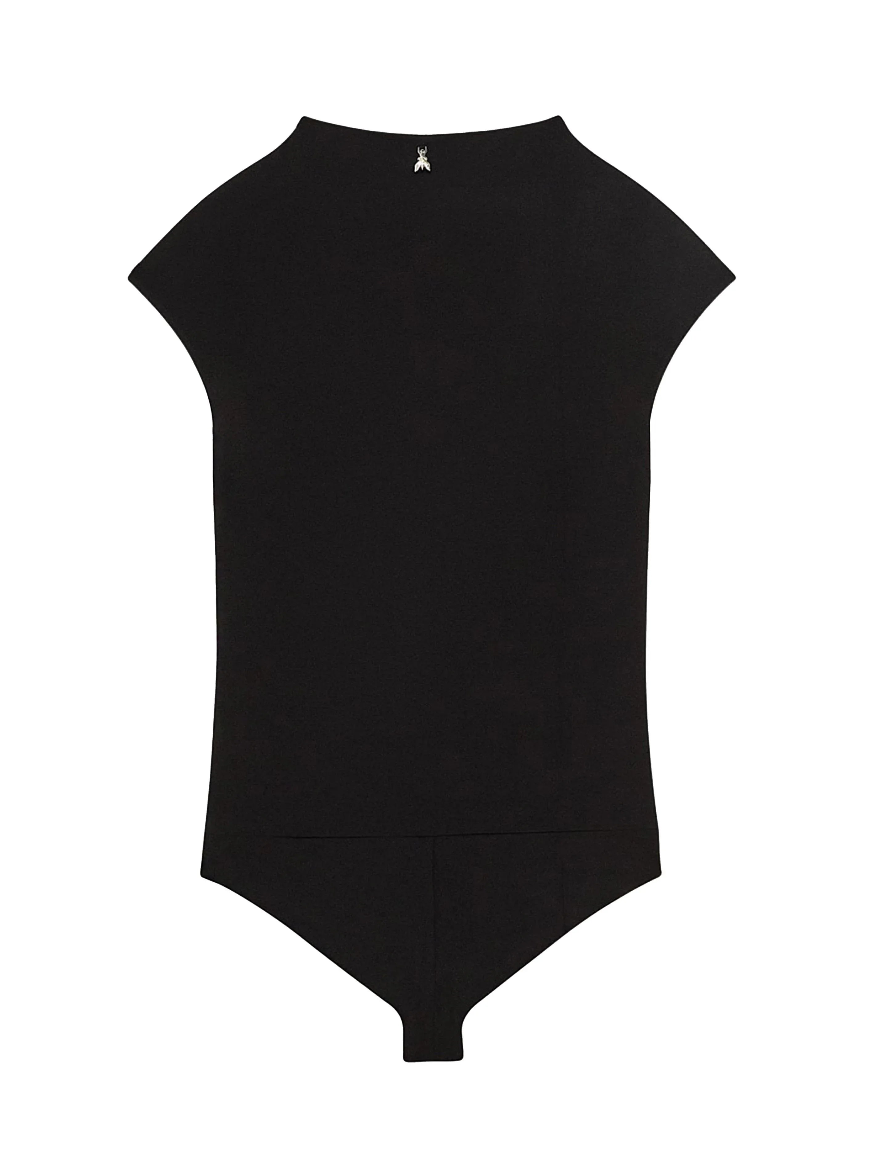 Body nero con occhielli in metallo - Preludio Moda