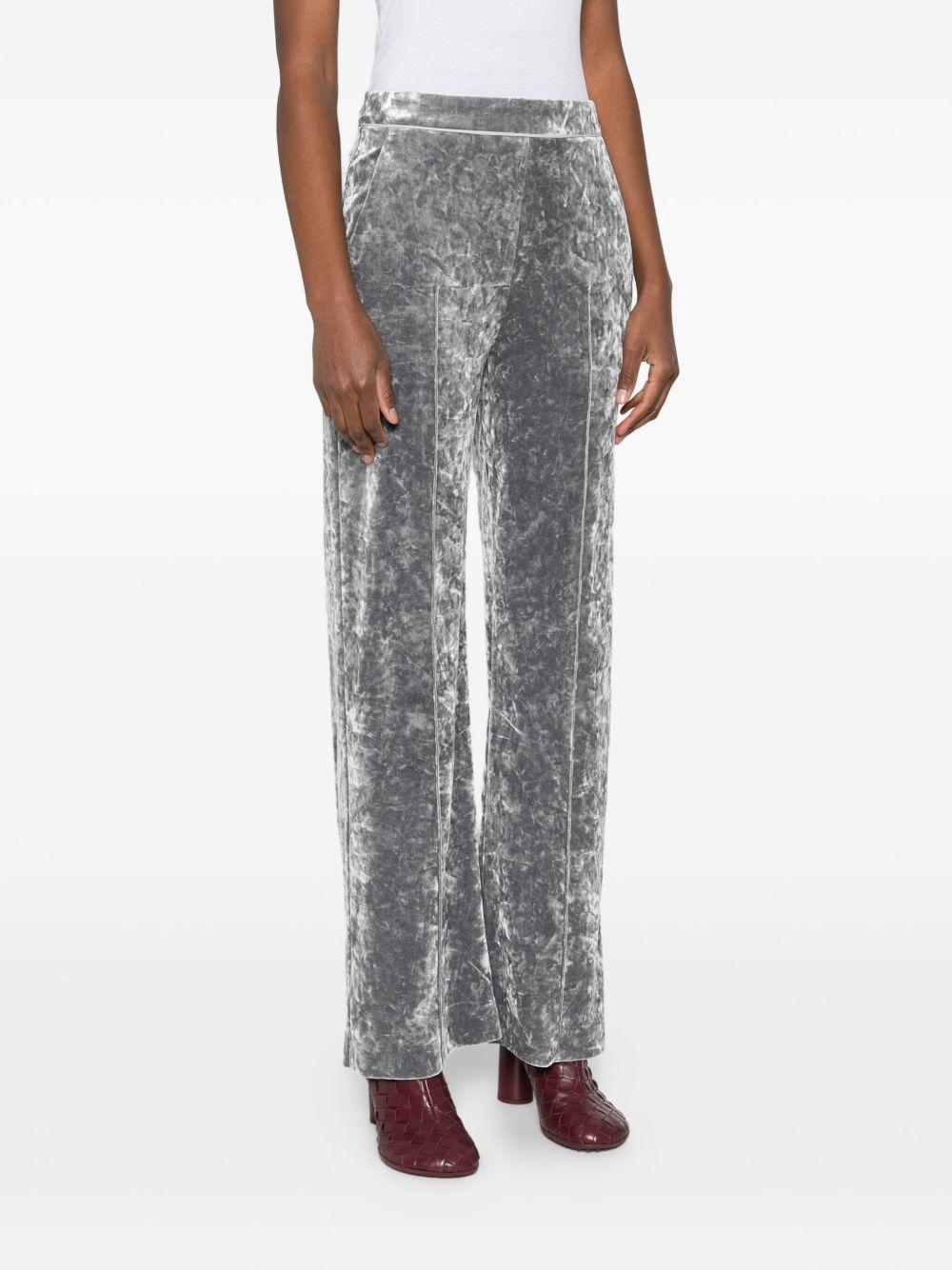 Pantaloni grigi in velluto 2P1709J343 S733 PATRIZIA PEPE