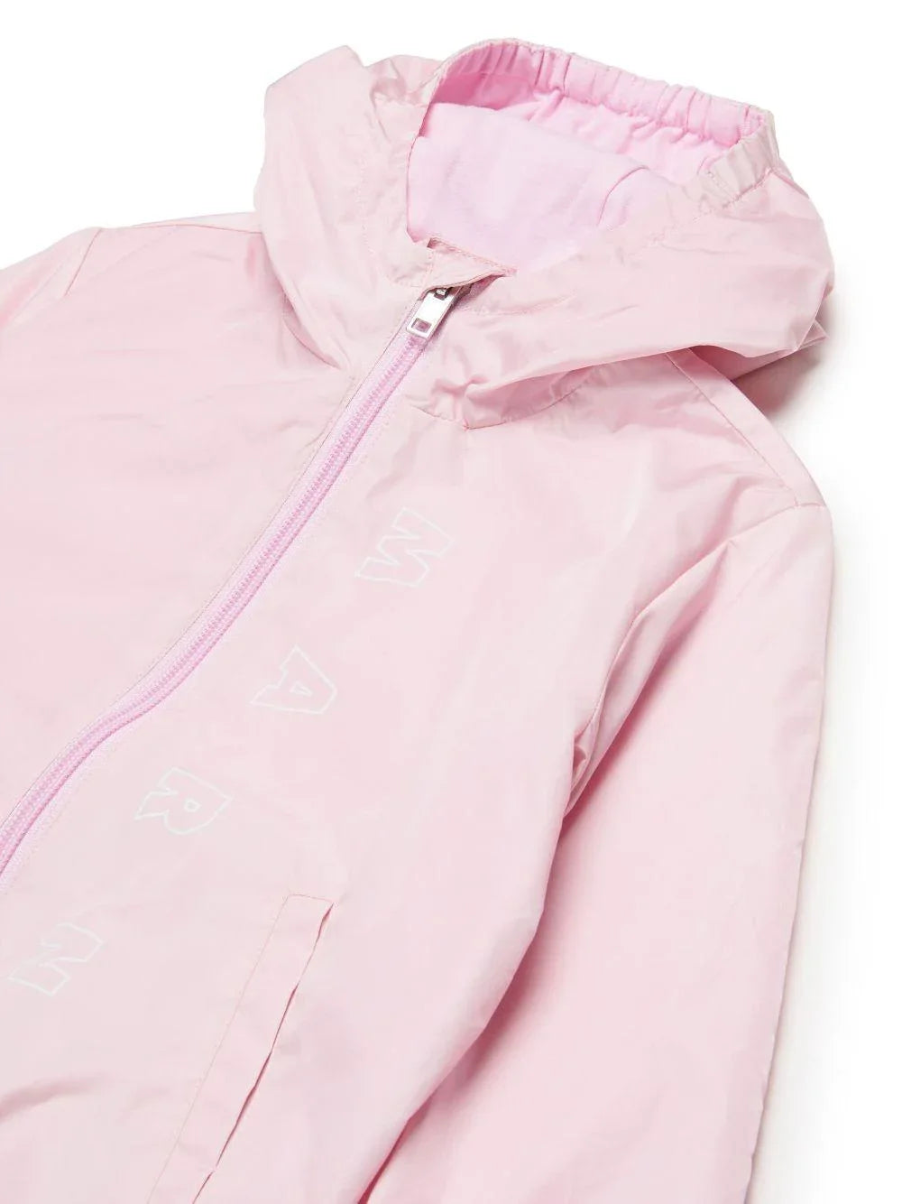 Giubbino a vento rosa logo verticale neonata - Preludio Moda