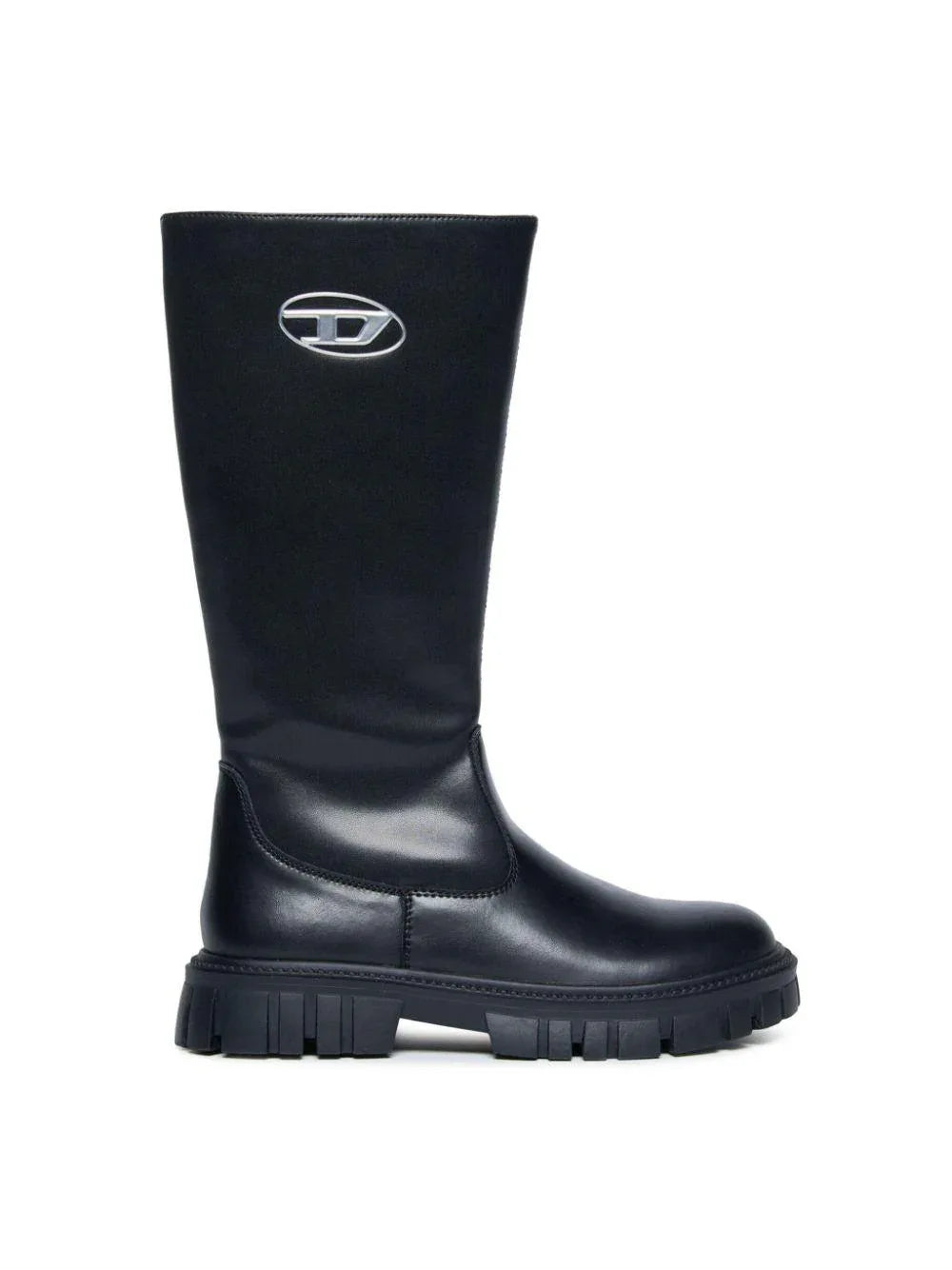 Stivale alto nero placchetta Oval-D - Preludio Moda