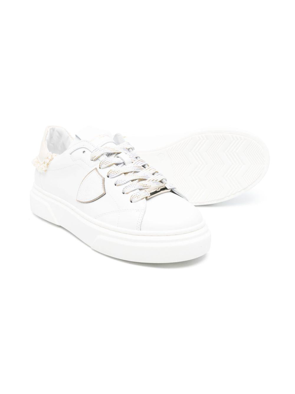 Sneakers Temple retro sfrangiato oro