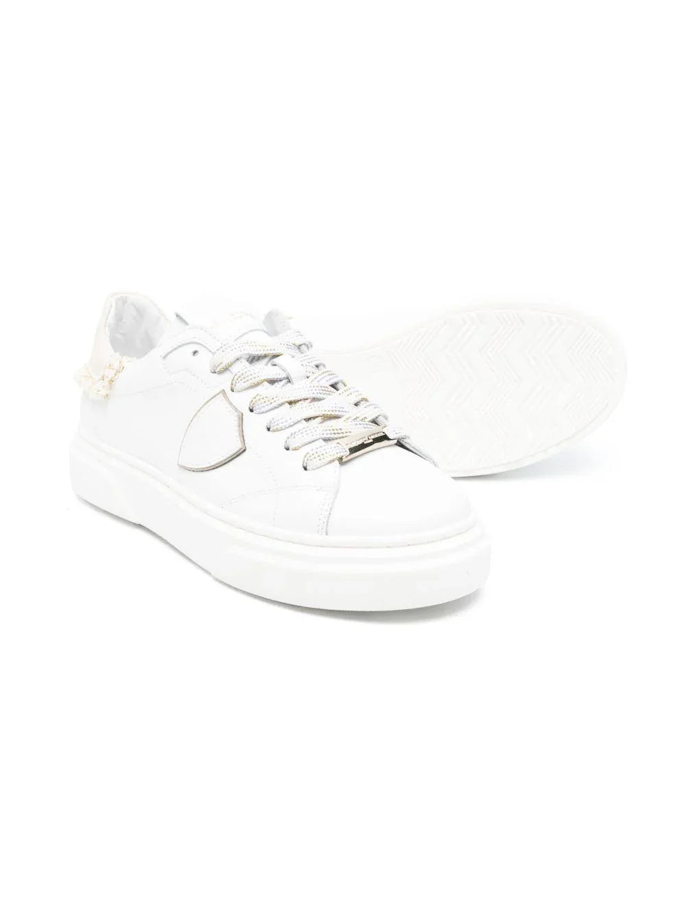 Sneakers Temple retro sfrangiato oro - Preludio Moda