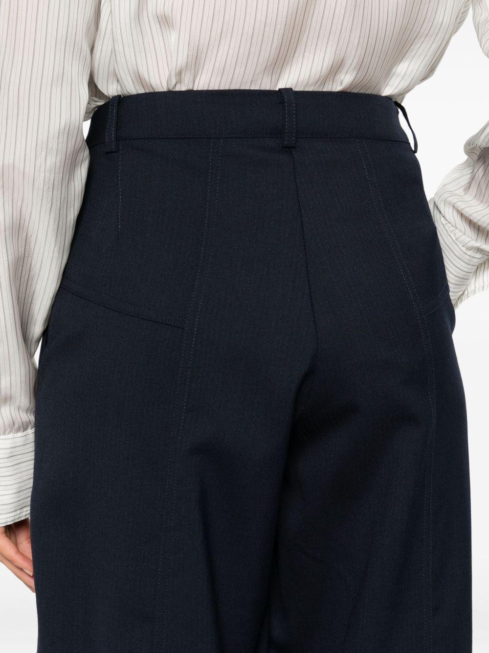 Pantaloni con inserti in tessuto - Preludio Moda