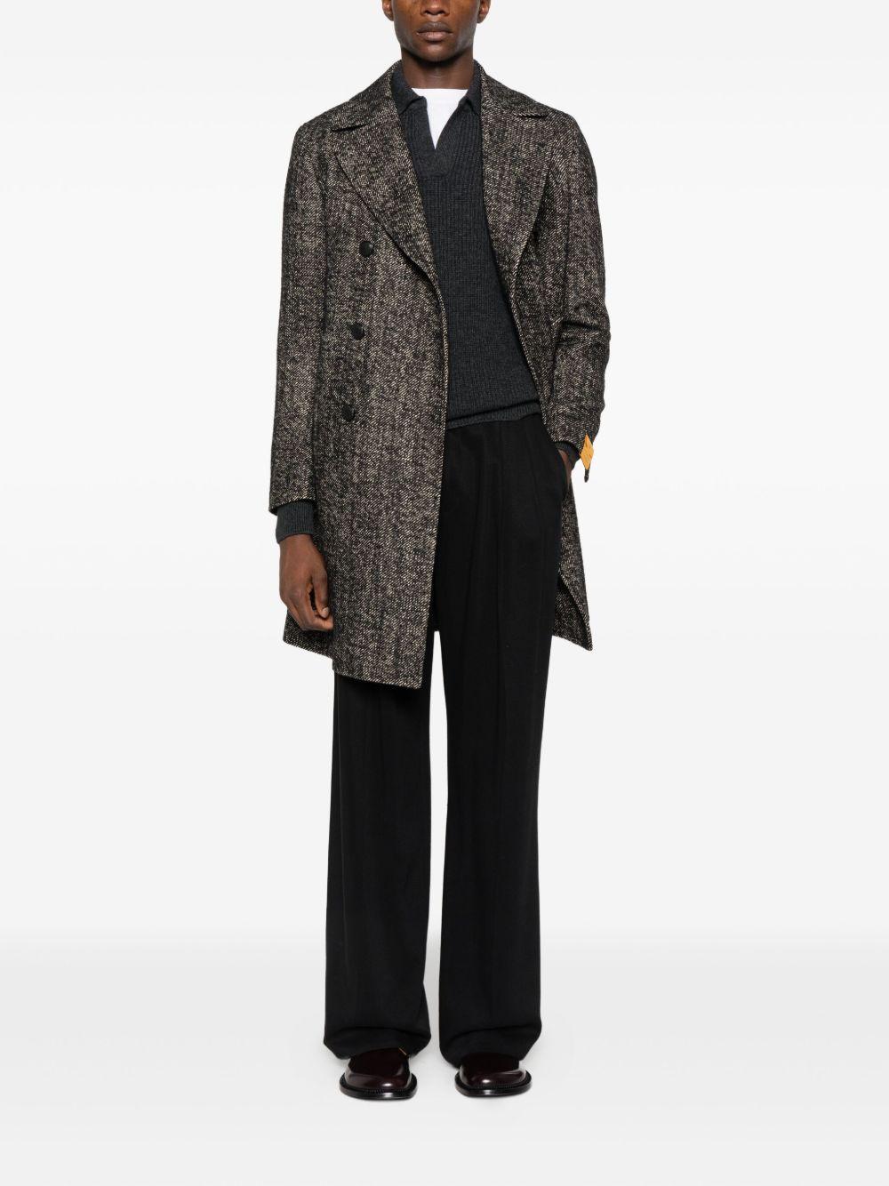 Maglione grigio a polo e maniche lunghe LUTAGSI2508 098 TAGLIATORE