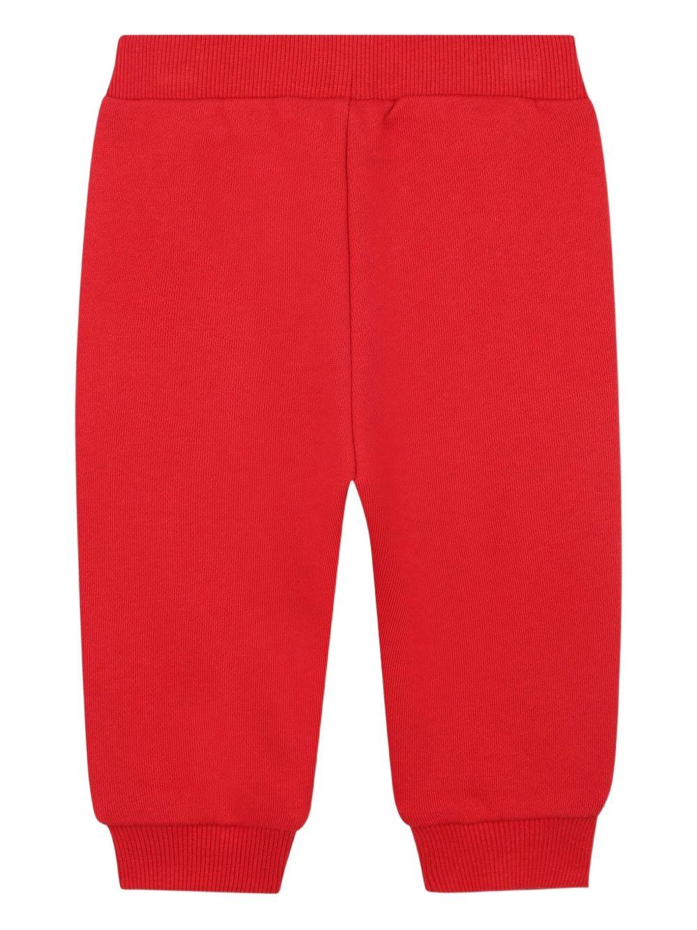 Tuta sportiva rosso scuro con logo ricamato K61502 968 KENZO KIDS