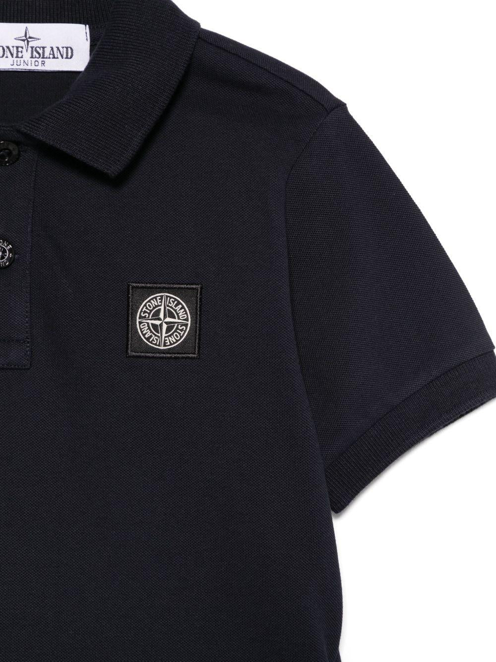 Polo blu mini logo compass vecchio