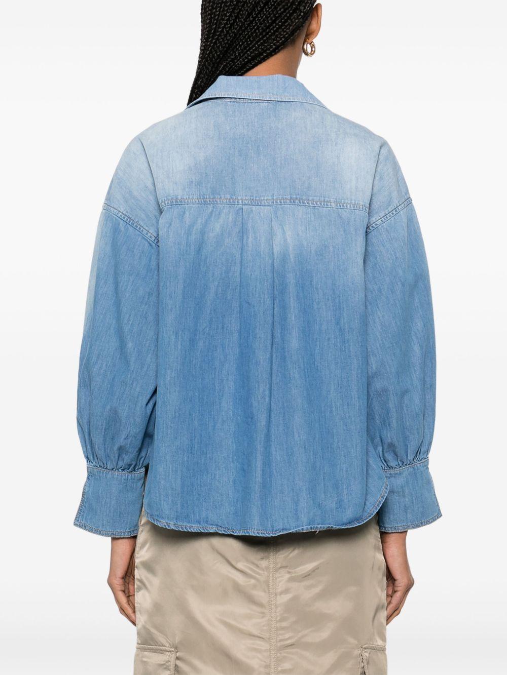 Blusa calahari in denim sfumato 104630A2DT PJO PINKO