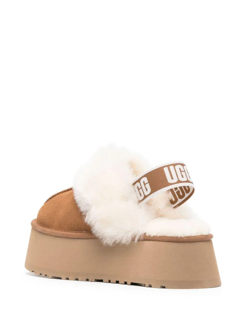 Slippers Marrone Cammello con Plateau e Cinturino - Preludio Moda