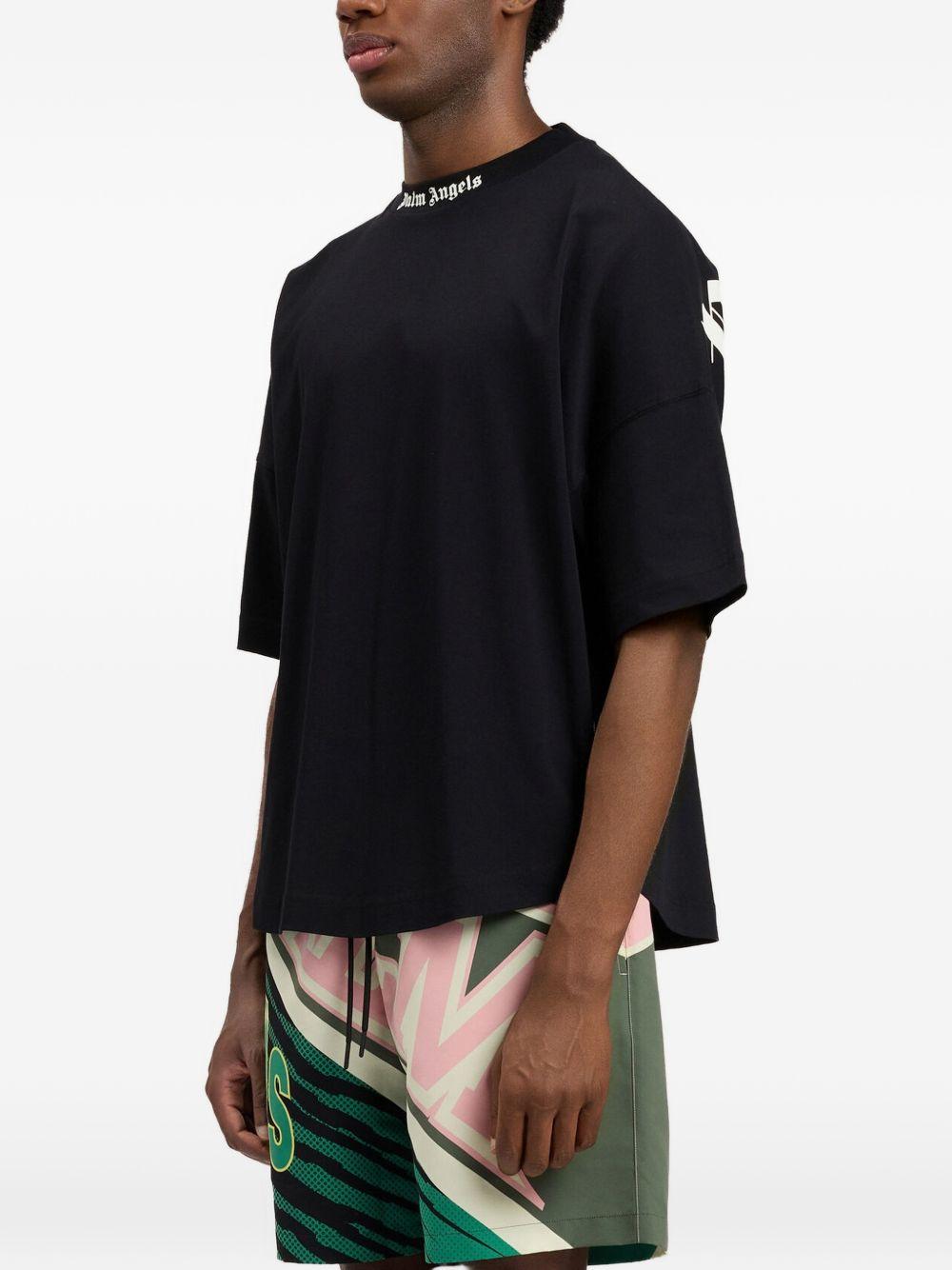 T-shirt in cotone oversize PMAA10BS26JER001 1003 PALM ANGELS
