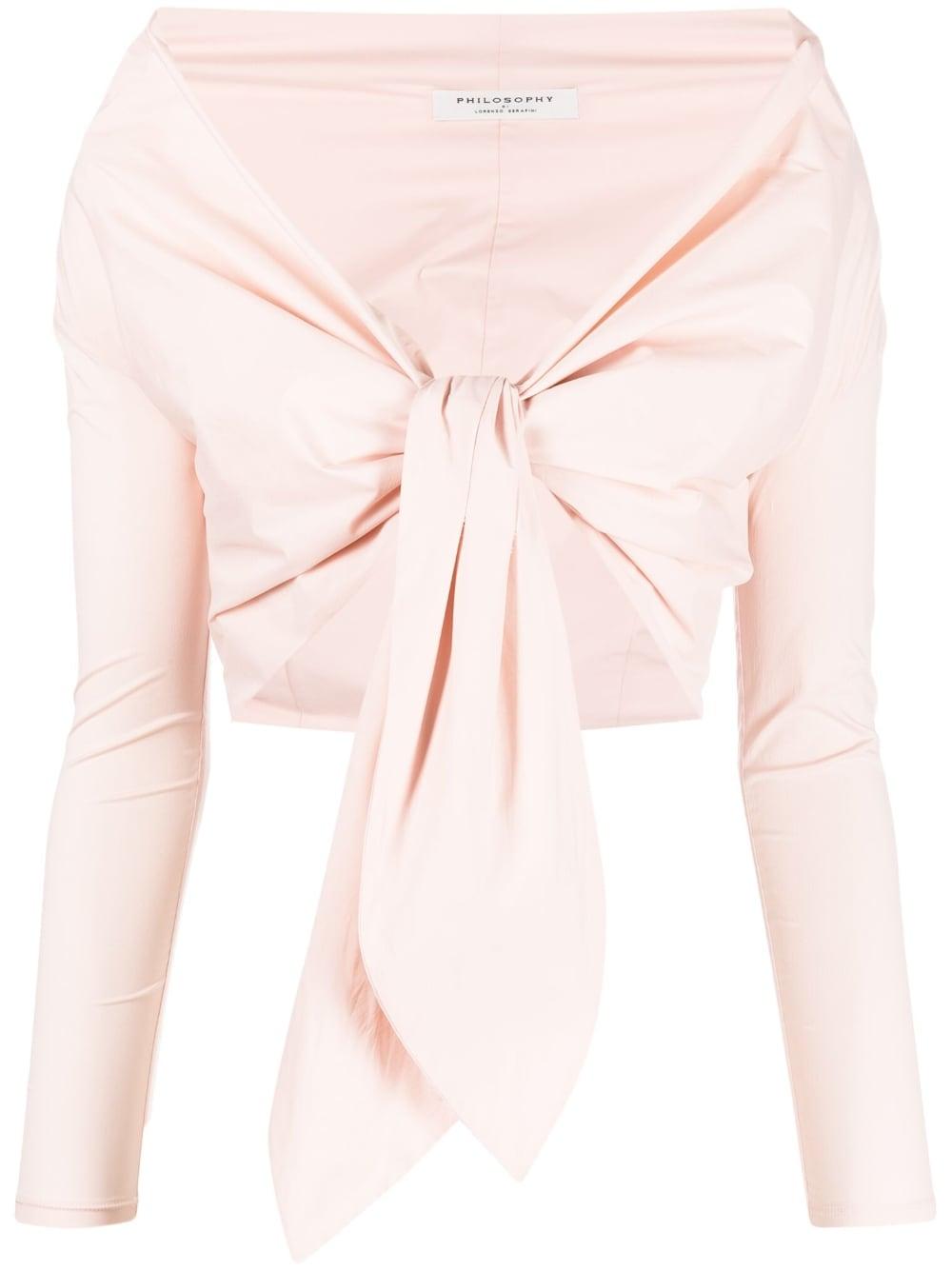 Top rosa con nodo A0209 2124 ROSA PHILOSOPHY DONNA