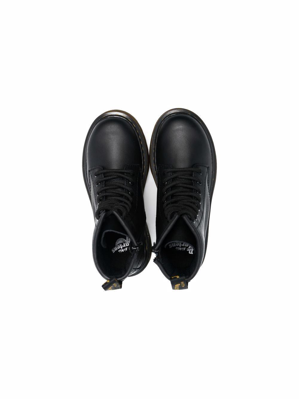 Stivali stringati Junior 1460 Softy T in pelle nero