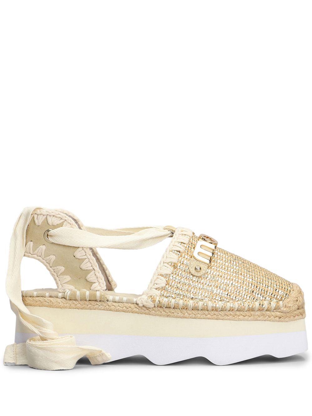 Espa sandal rafia rafia metal