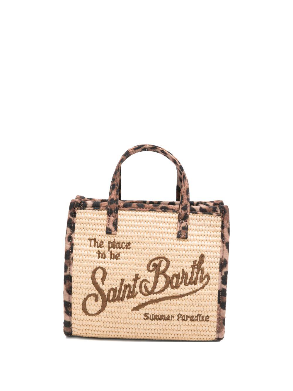 Borsa tote mini in paglia con tracolla VIVM001 02781L MC2 SAINT BARTH