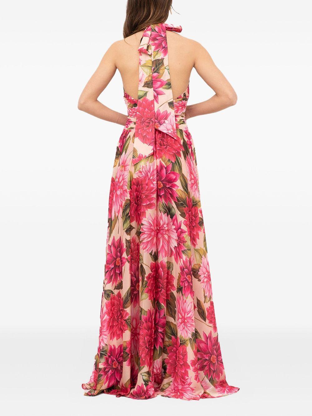 Abito con fantasia floreale all-over