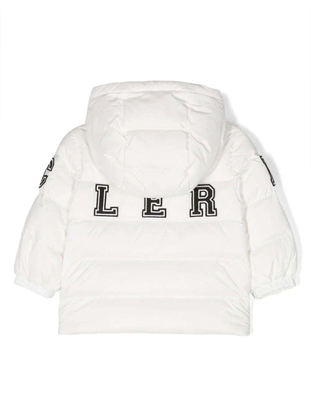 Piumino bianco neonato logo fronte/retro - Preludio Moda