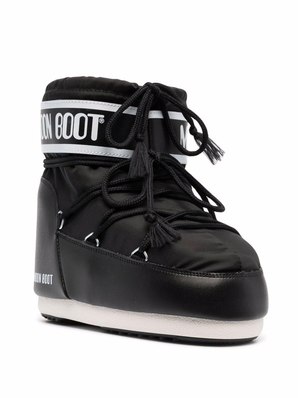 Moon Boot Kids Stivali da neve bassi Icon bianco/nero 80D1409340 N001 MOON BOOT