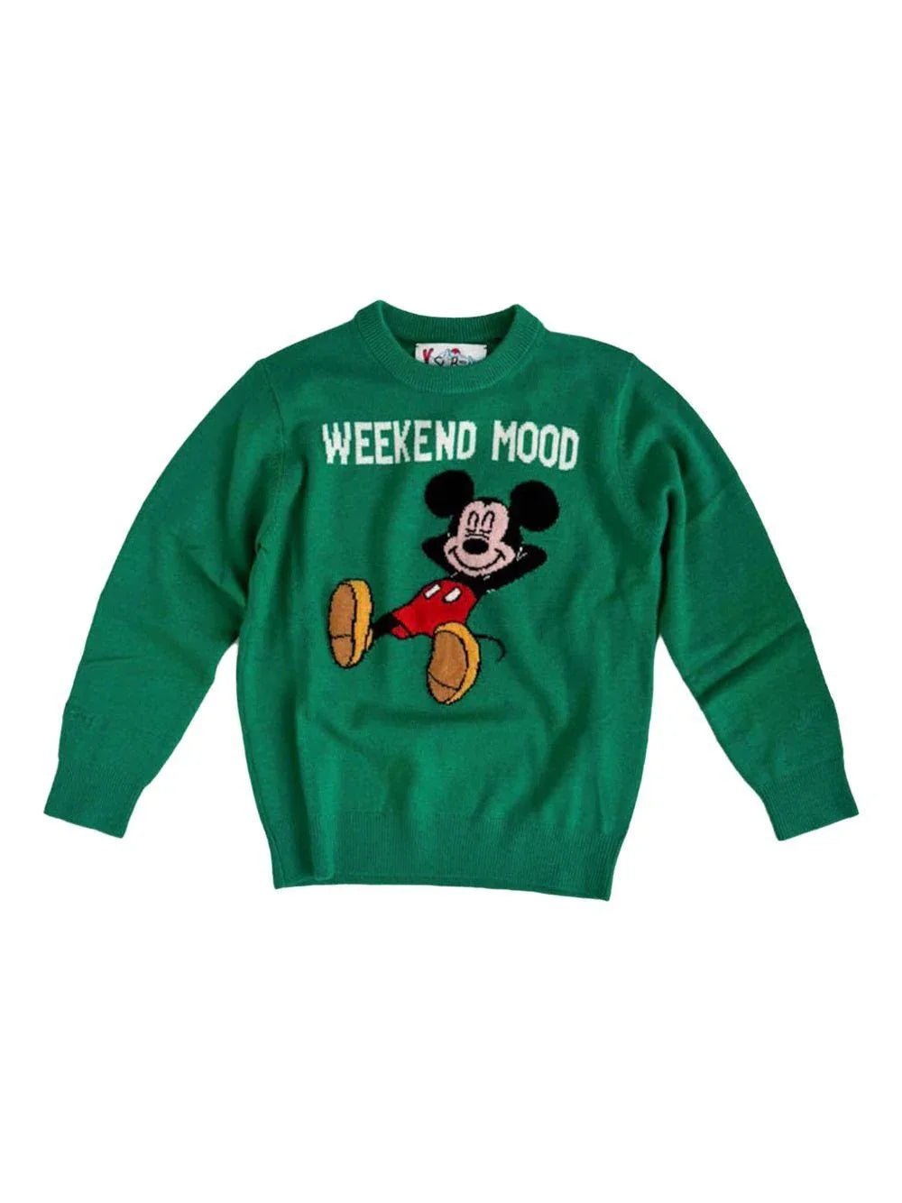 Maglione douglas "weekend mood" verde - Preludio Moda