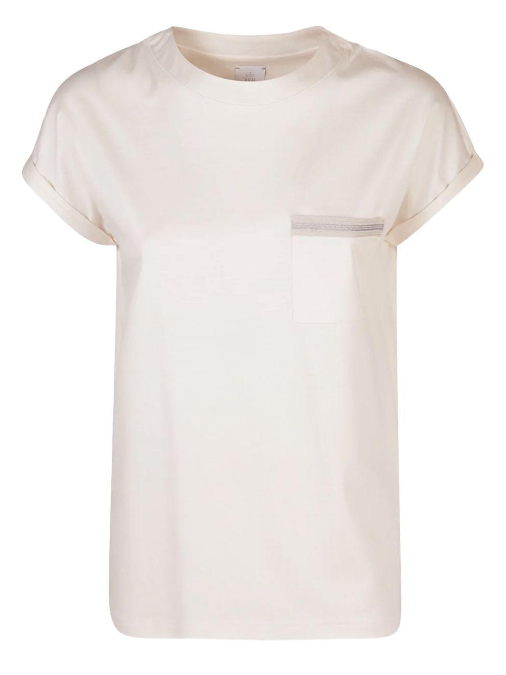 T-shirt sabbia con taschino I80TSHI03TES0I081 02 ELEVENTY