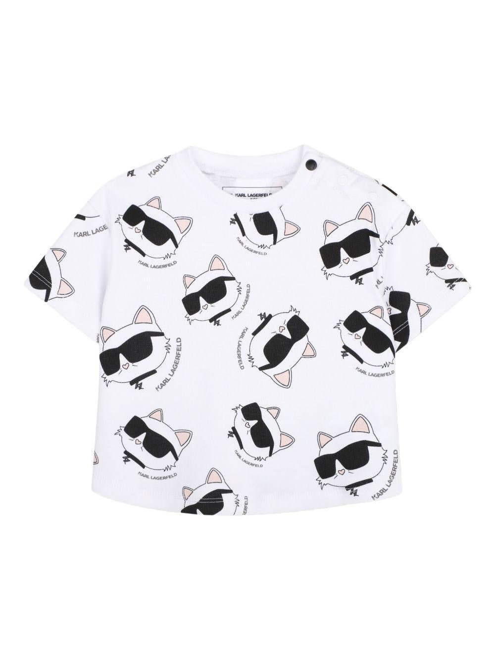 T-shirt con stampa all-over Z31064 10P KARL LAGERFELD KIDS