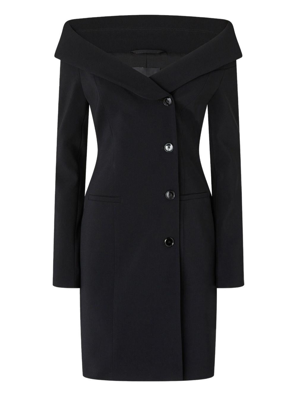 Abito midi nero con spalle scoperte 106139A304 Z99 PINKO