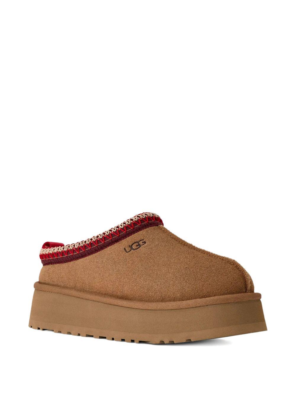 Slippers chestnut in camoscio con cuciture a contrasto 1174471 CHE UGG