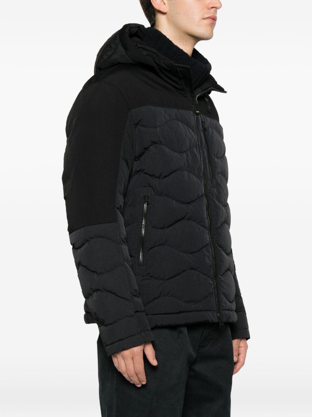 Giacca trapuntata nera con cappuccio 25WBLUC02534007287 999 BLAUER