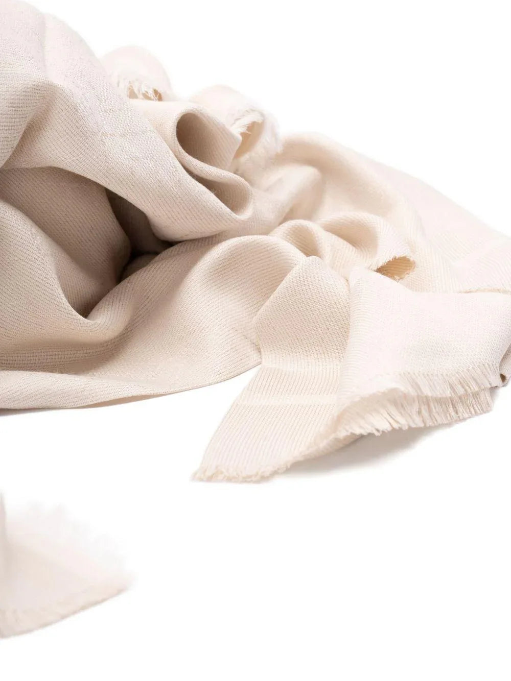 Sciarpa a Coste con Bordi Sfrangiati - Preludio Moda