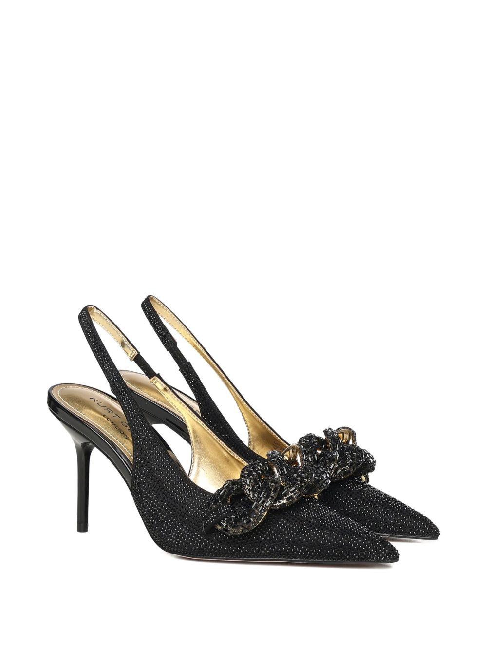 Pumps nere in tessuto con catena decorativa 4986500 609 KURT GEIGER