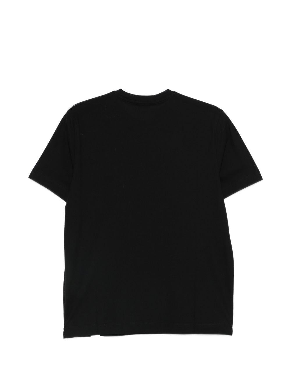 T-shirt in lino girocollo DK17130 NERO DIKTAT