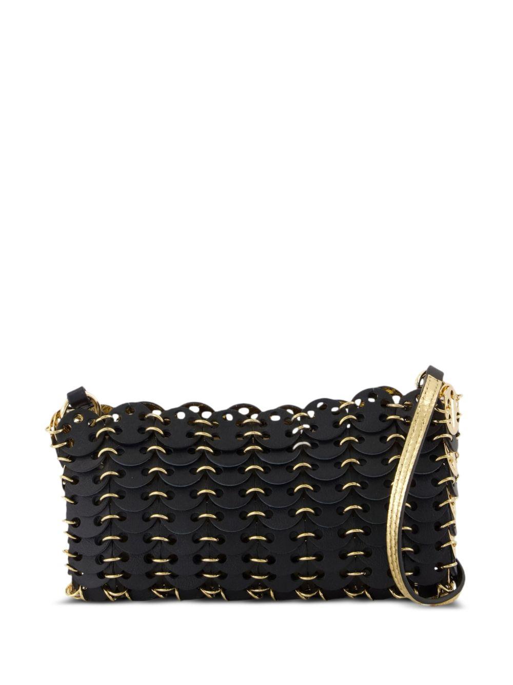 Borsa a spalla Nano 1969 nera con catena 25ASS0508CLF258 M027 RABANNE