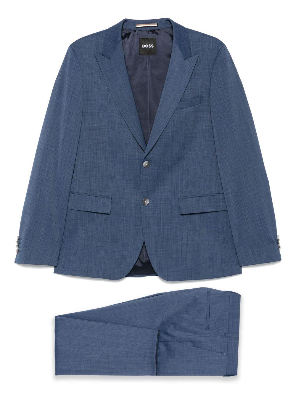 Abito h-huston blu con micromotivo (3pz)