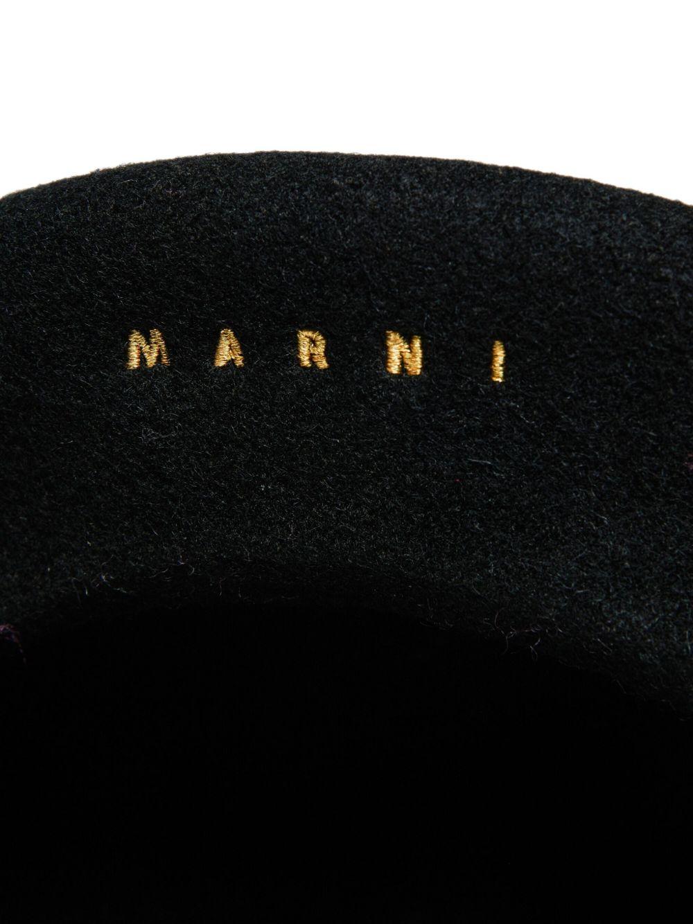 Cappello con logo ricamato M01641M00W0 0M900 MARNI KIDS