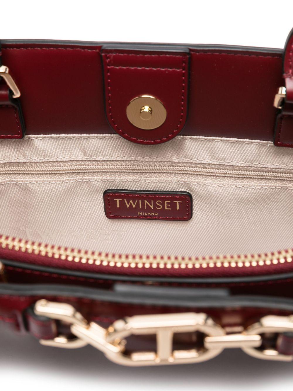 Borsa Tote Borgogna con Catena 252TB7302 05609 TWINSET