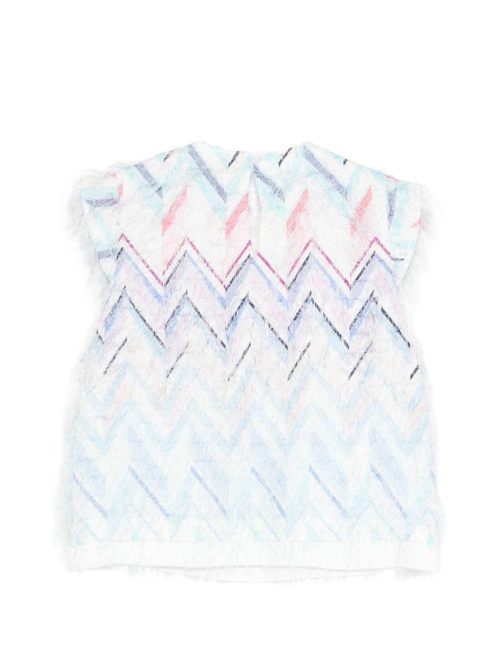 Top senza maniche con motivo geometrico MY5A51U0253 600RS MISSONI KIDS