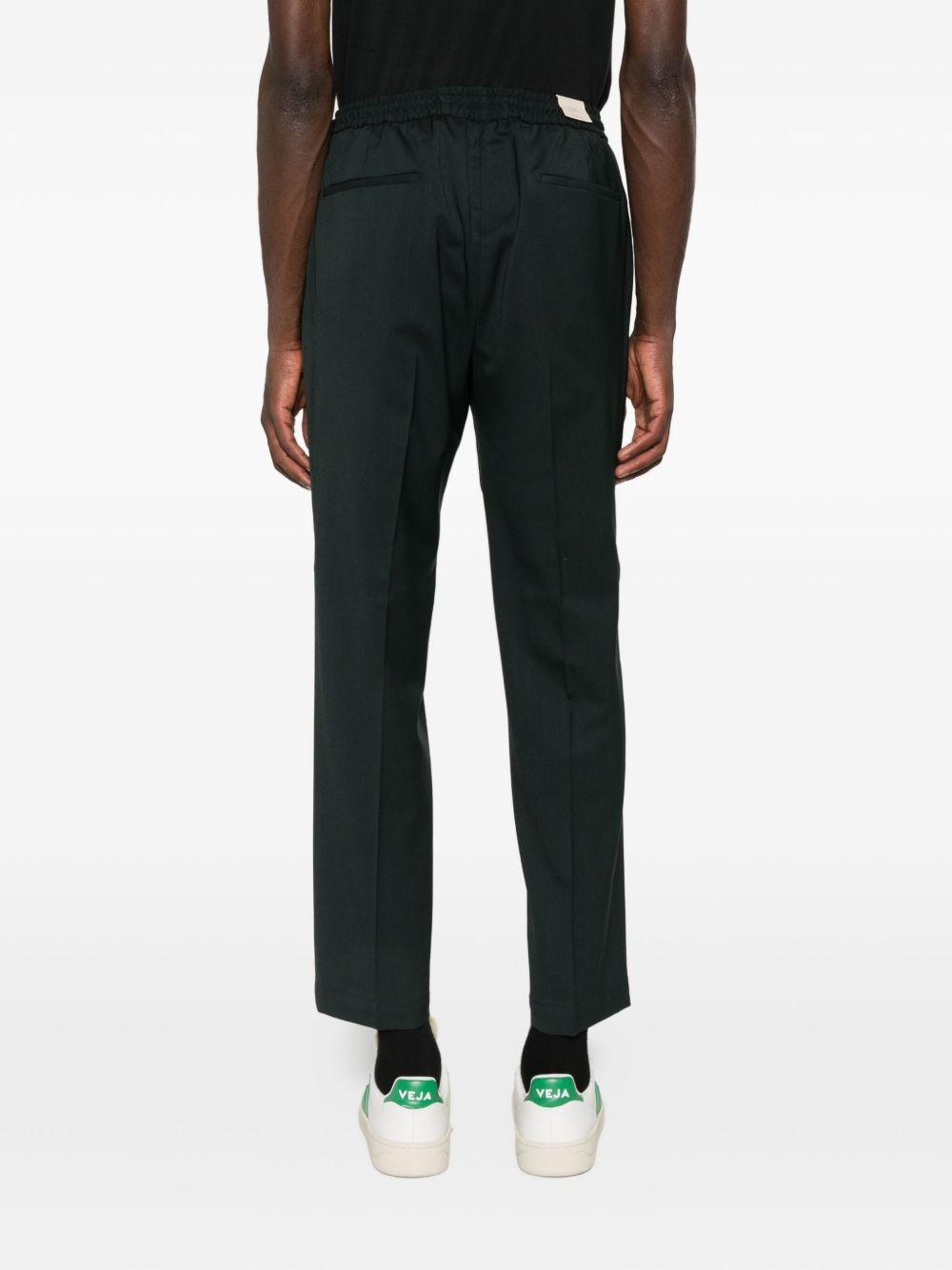 Pantaloni Affusolati in Lana Verde Scuro WIMBLEDONS400100 00192 BRIGLIA