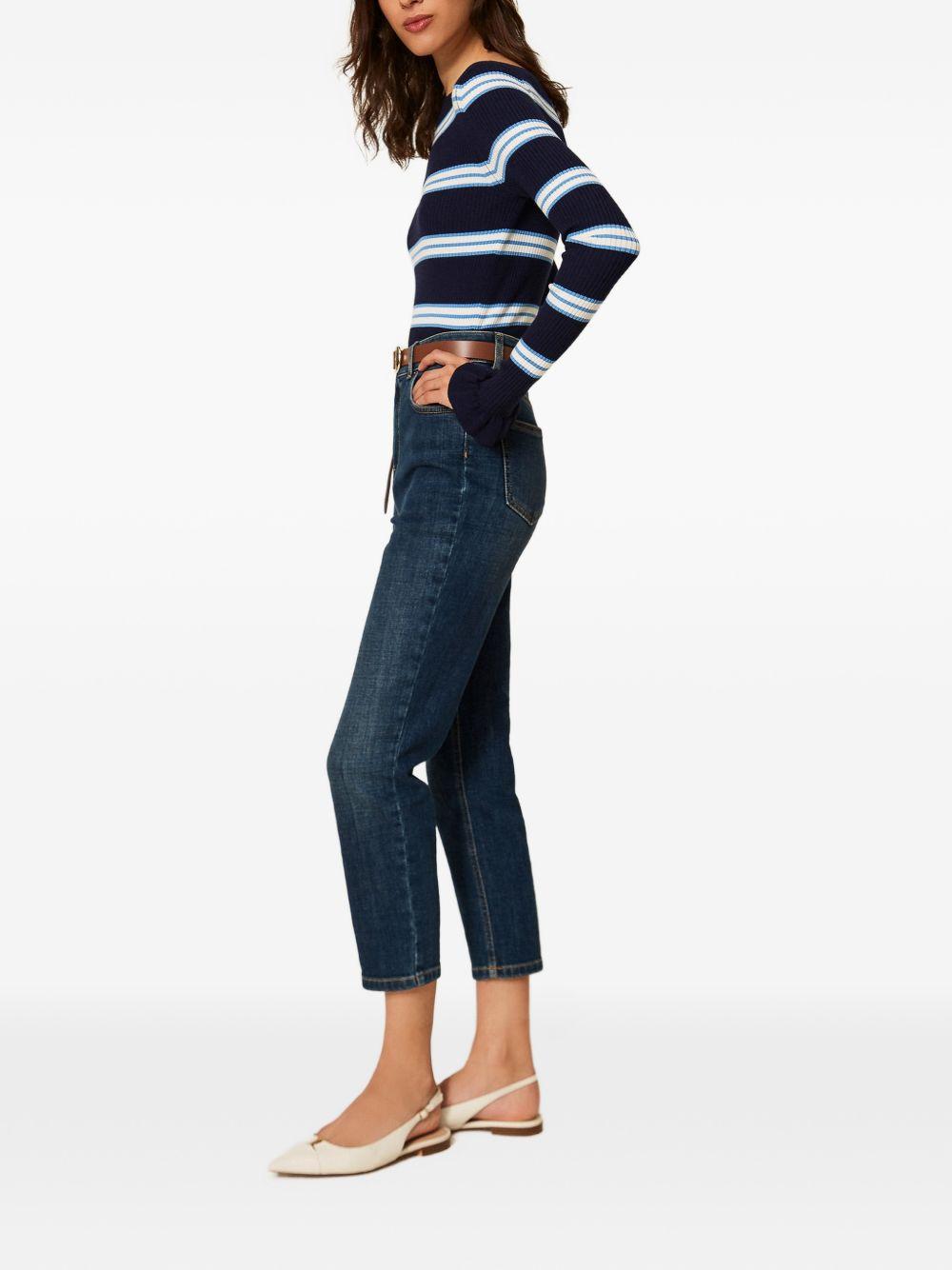 Jeans a vita alta gamba dritta 261TP2690 01611 TWINSET