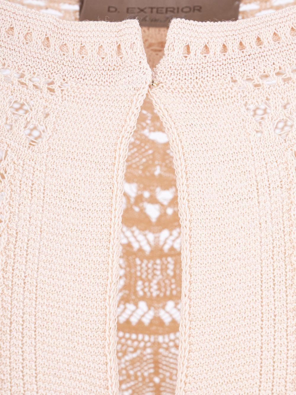 Maglia ricamata patchwork all-over marmo