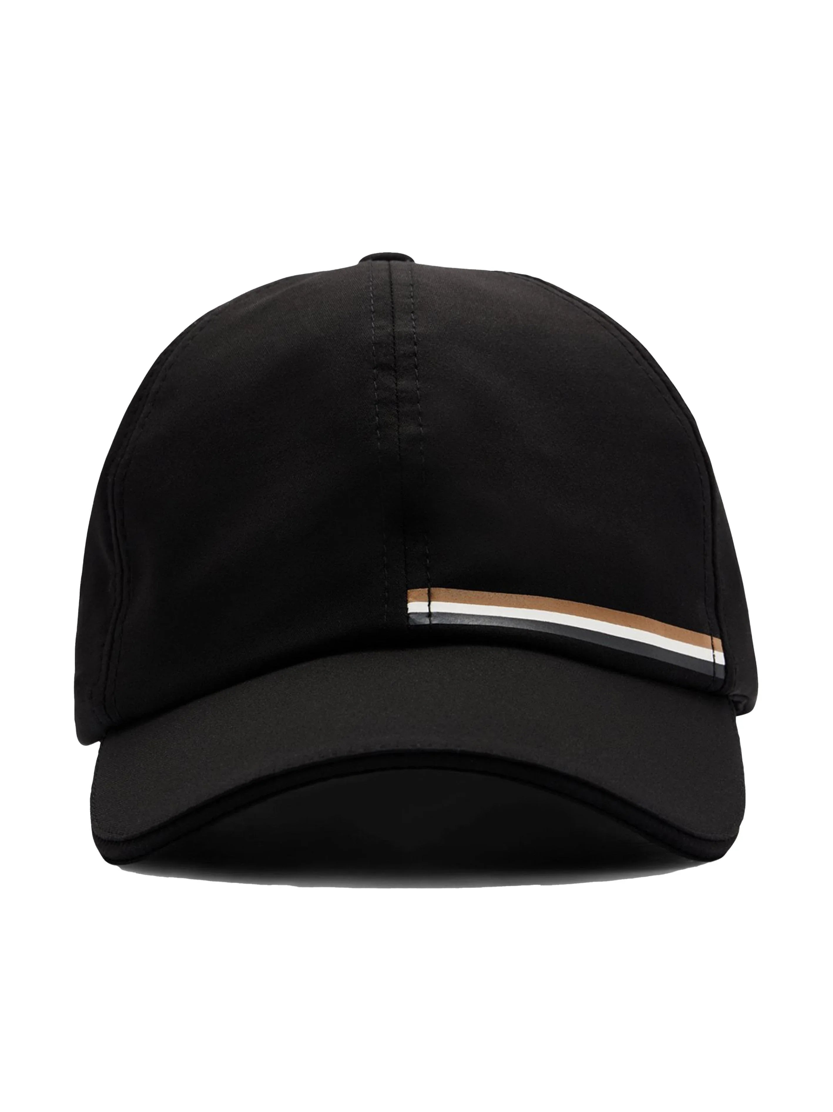 Cappello nero idrorepellente logato - Preludio Moda