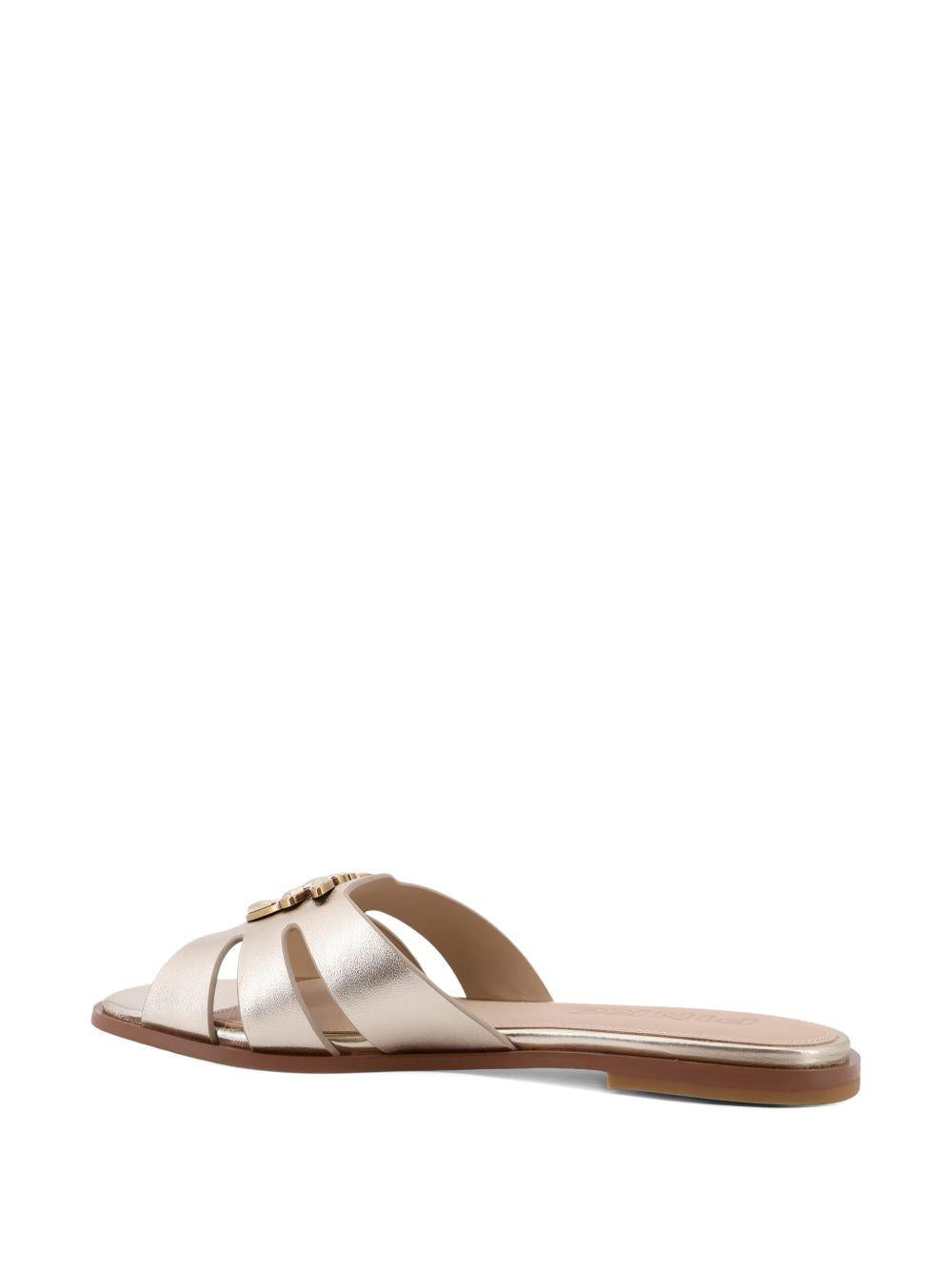 Sandali flat con fibbia metallica SD0463P049 Z22 PINKO