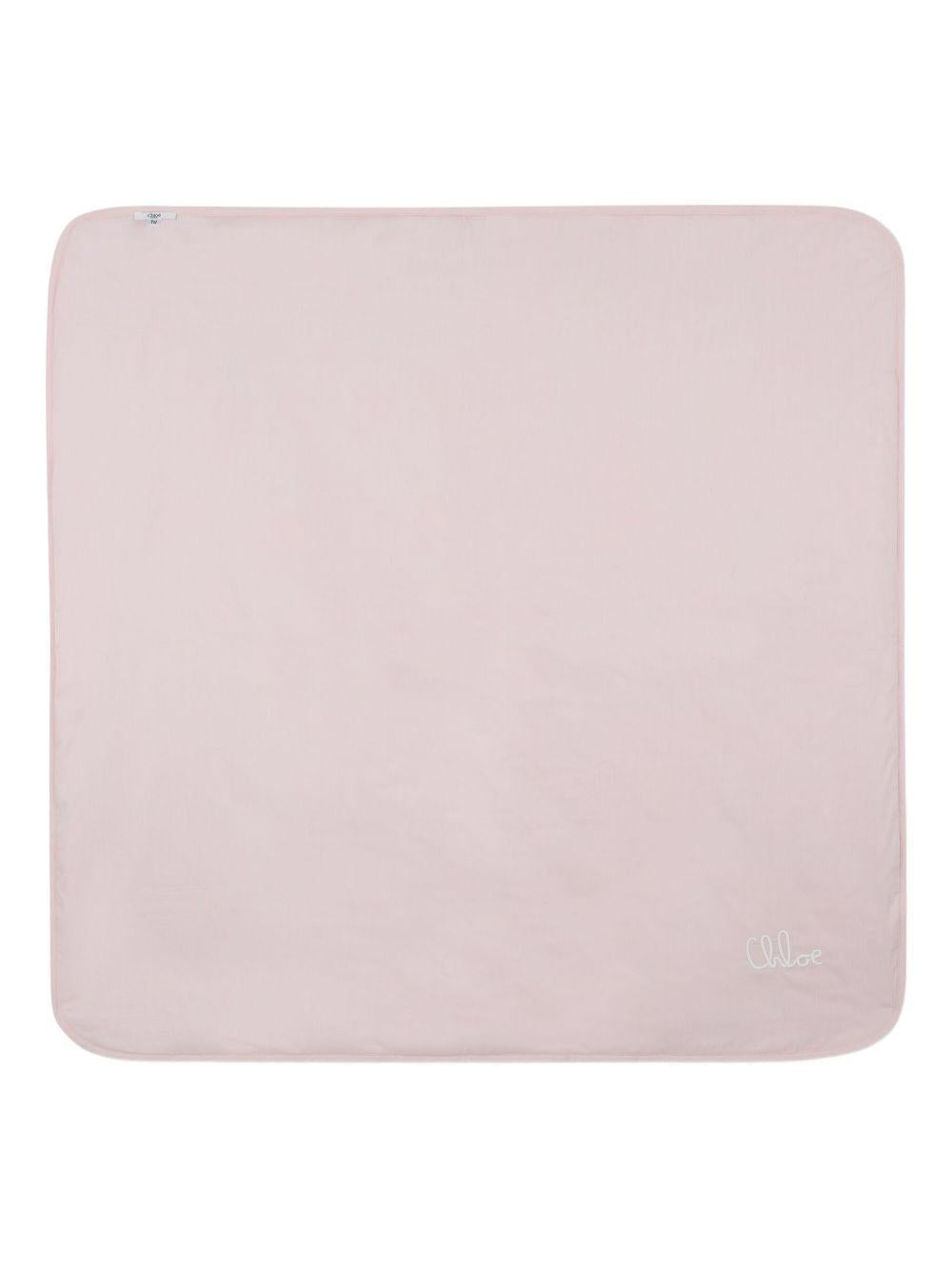 Set Neonato con Logo Ricamato e Coperta Coordinata C20777 45Q CHLOE KIDS