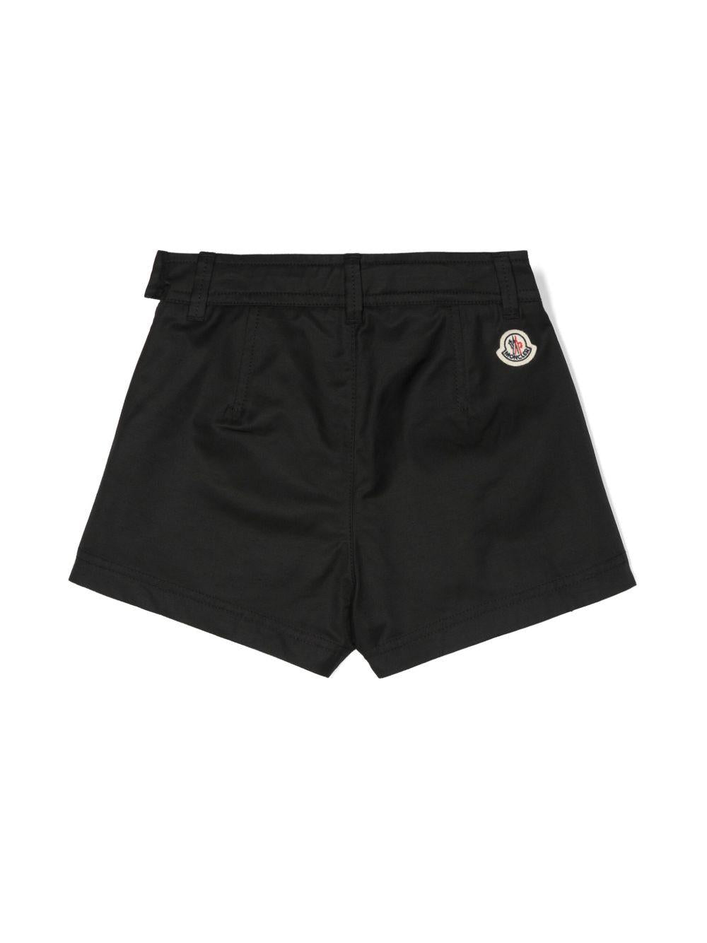 <BR/>Short con tasconi neri 9542B000075957F 999 MONCLER KIDS