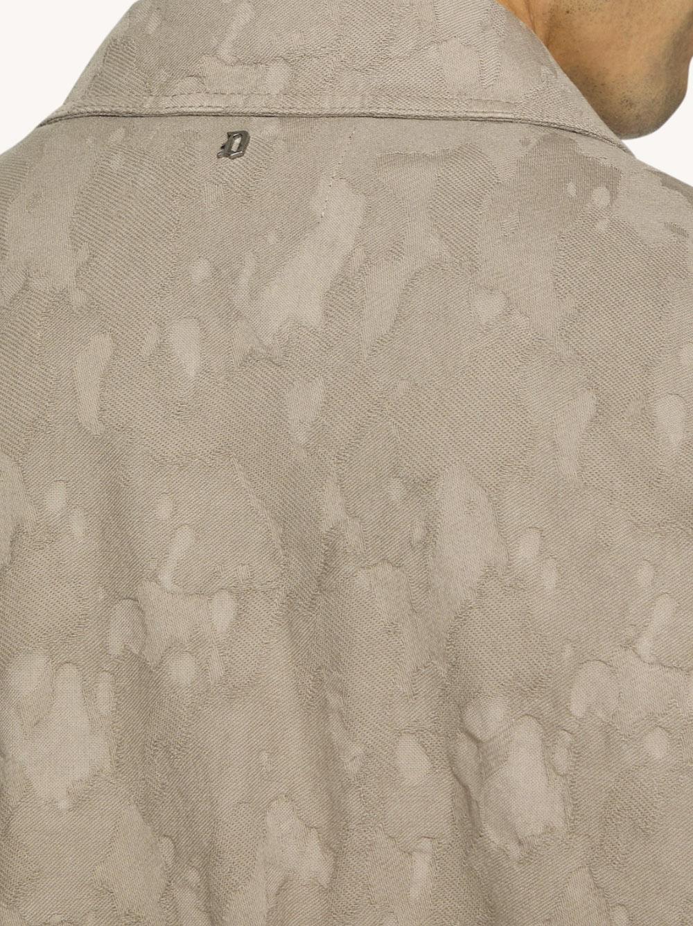 Giacca camicia regular in cotone camouflage UJ960FF0411PTD 718 DONDUP