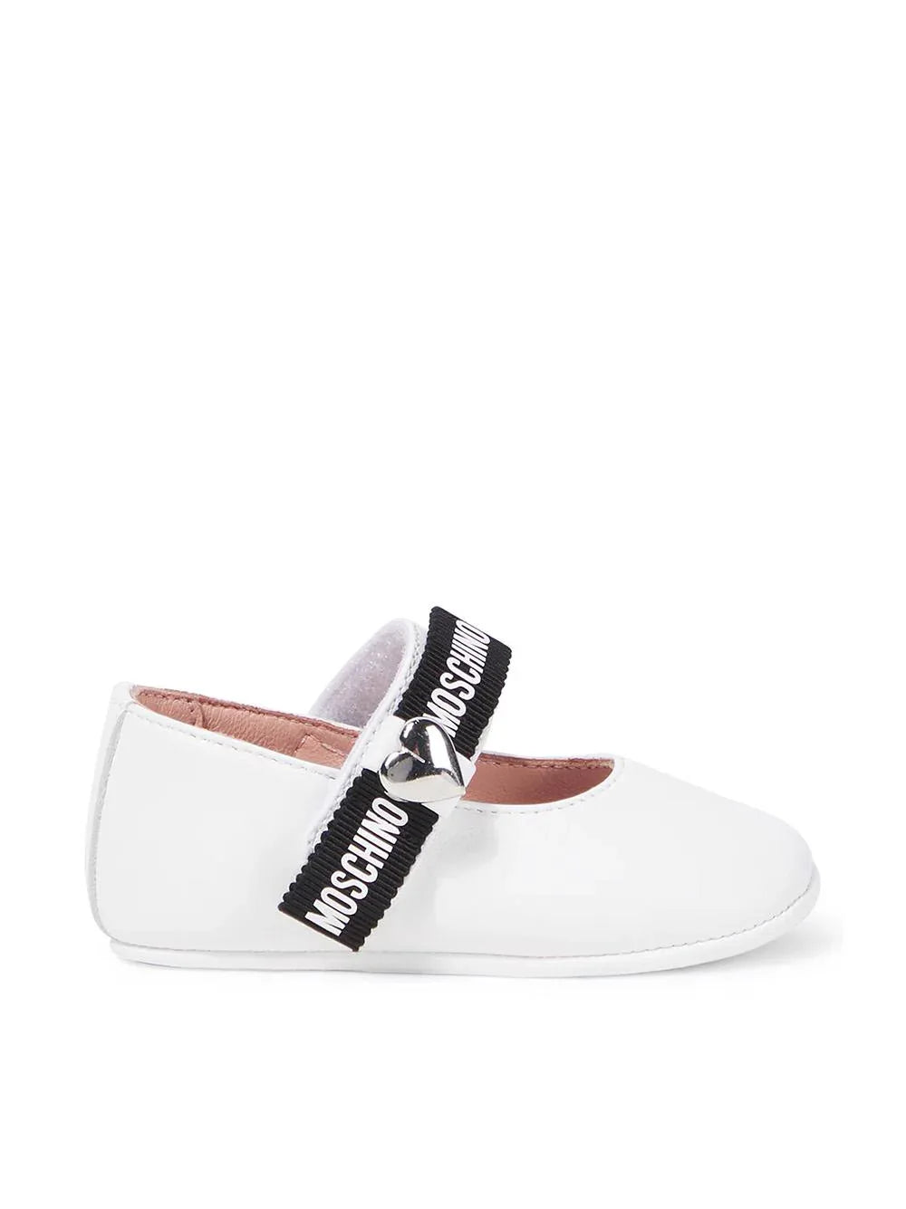 Ballerina bianca strappo logato neonata - Preludio Moda