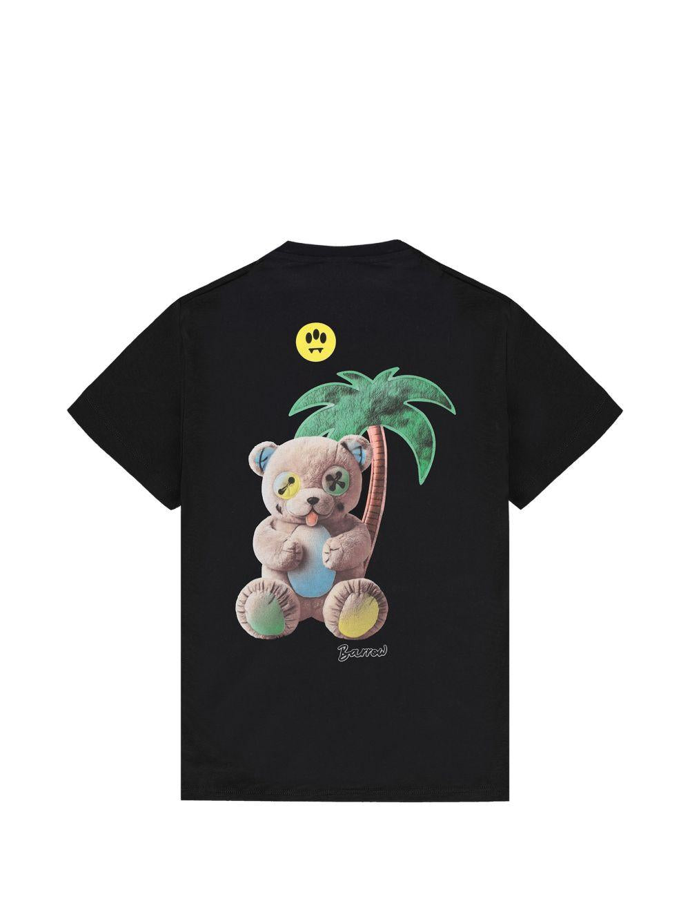 T-shirt in cotone con logo S6BKJUTH074 110 BARROW KIDS
