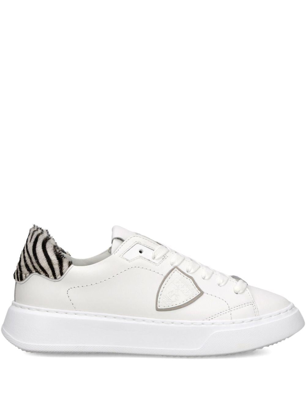 Sneakers Temple bianche con dettaglio zebrato BTLD VA04 PHILIPPE MODEL