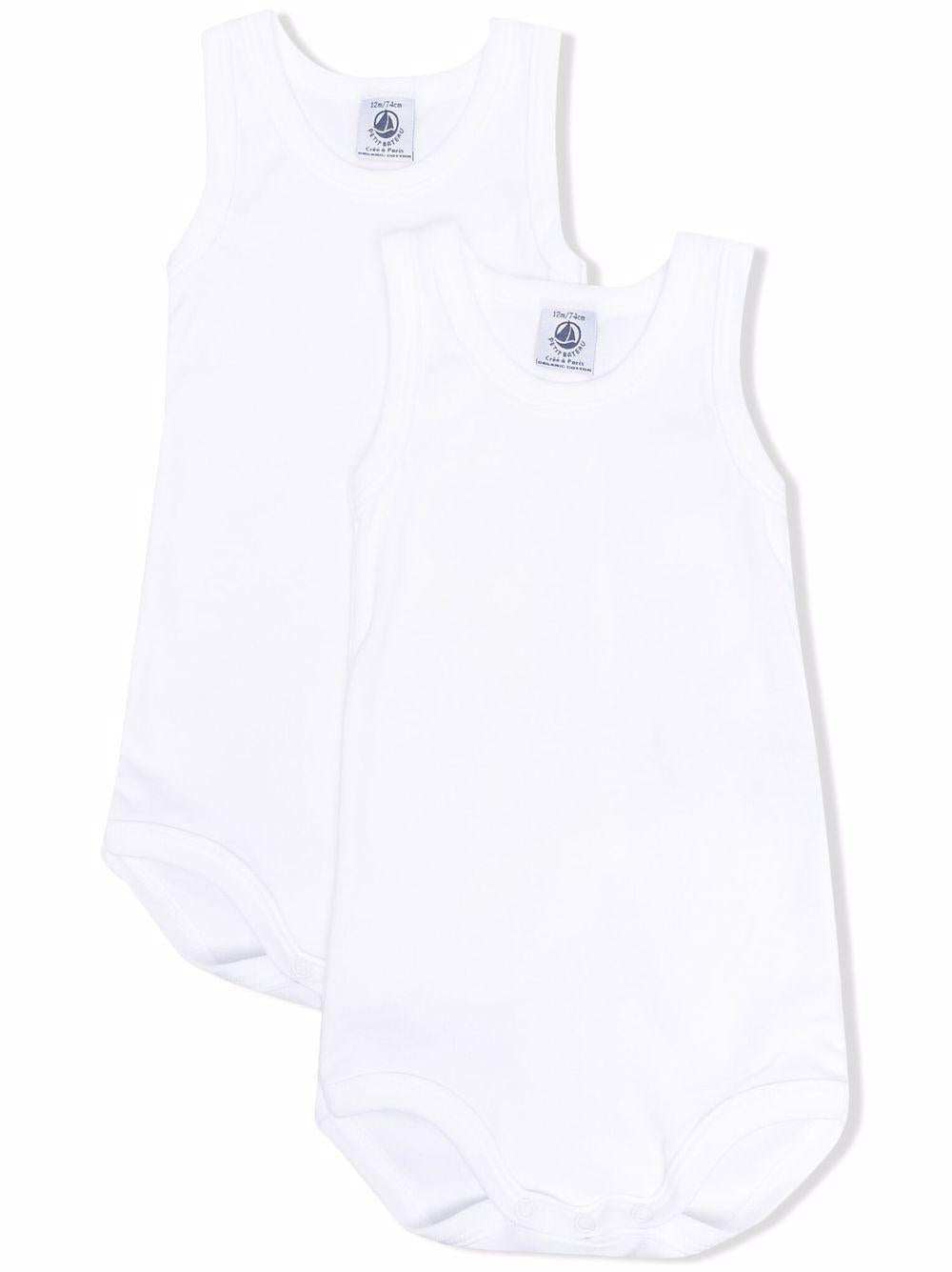 Set body bianco (2pz) A01T5 00 PETIT BATEAU KIDS