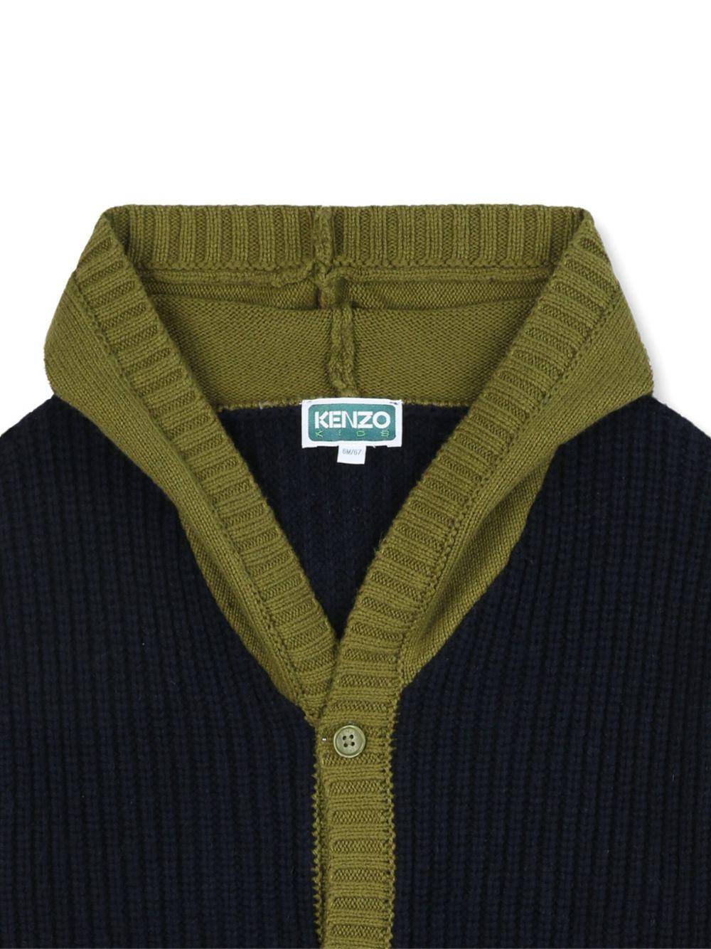 Maglione a Coste con Cappuccio K61417 V82 KENZO KIDS