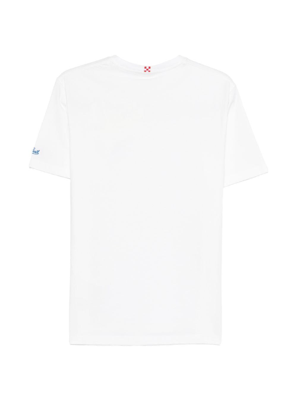 T-shirt in cotone con stampa POT0001 00754L MC2 SAINT BARTH