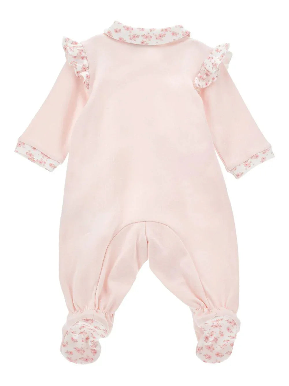 Babygrow rosa ricamato con logo - Preludio Moda